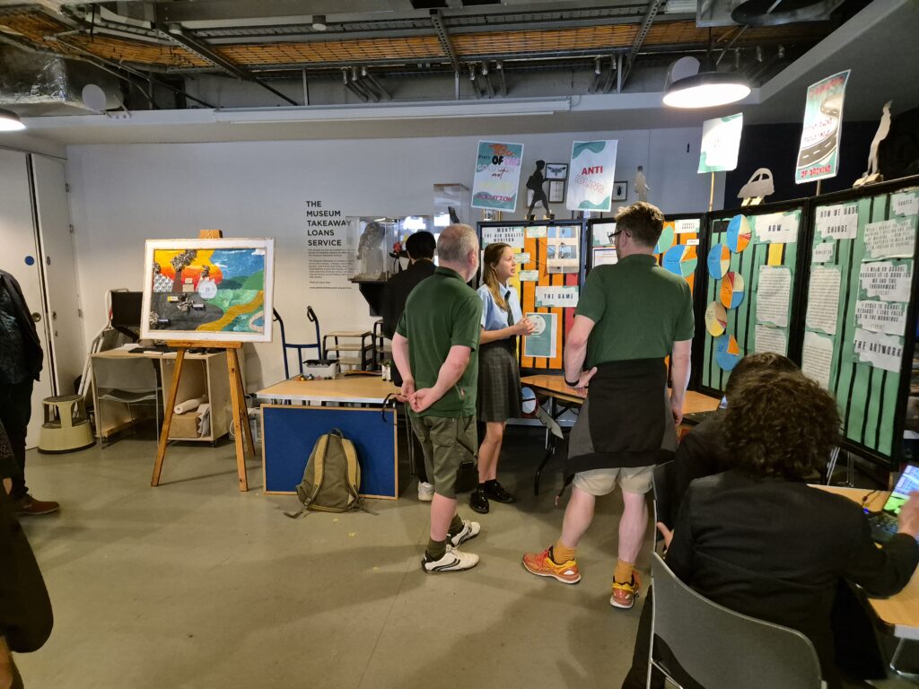 CEP Core Themes - student presenting to a town partner